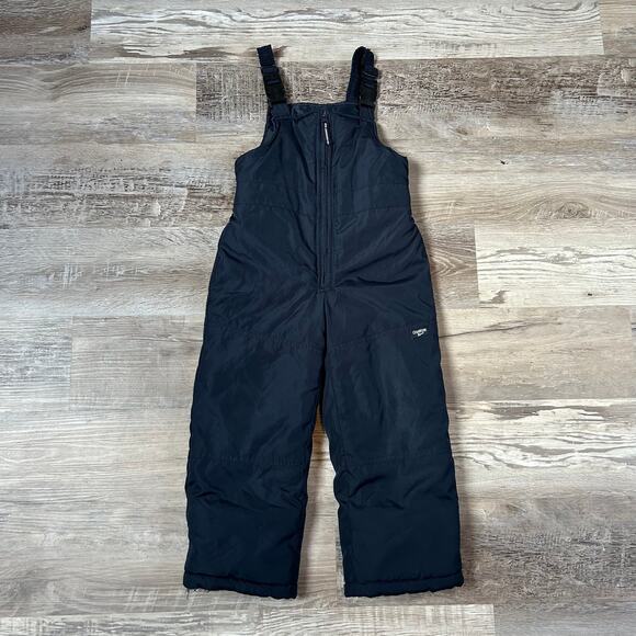 OshKosh B'gosh Kids Snow Bib Navy Overalls Snowsuit Winter Ski Size 4 - Picture 1 of 9